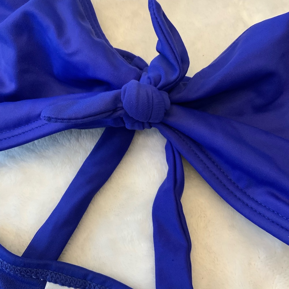 Gap Body Swimsuit 2 Piece Blue Padded Top - Picture 7 of 7